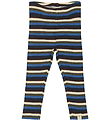 Petit Piao Leggings - Rib - Modal - True Navy/Multi Stripe