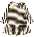 Petit Piao Kjole - Rib - Modal - Coffee Bean/Off White