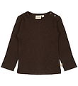 Petit Piao Bluse - Rib - Modal - Coffee Bean