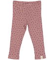 Petit Piao Leggings - Rib - Modal - Nostalgic Rose/Coffee Bean