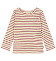 Petit Piao Bluse - Rib - Modal - Nostalgic Rose/Off White