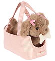 Konges Sløjd Bamse - Hundehvalpen Maude - Pink Check