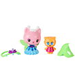 Gabby's Dollhouse Figursæt - 4 Dele - Queen Kitty Fairy & Kitty