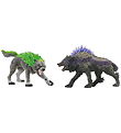 Schleich Eldrador Creatures - Granite Wolf vs. Shadow Wolf - 722