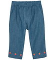 Flöss Bukser - Vilma - Denim - Mid Blue Strawberry