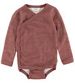 Joha Wrap Bodysuit l/s - Wool/Bamboo - Mrk. Rose