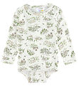 Joha Body l/æ - Uld/Silke - Off White m. Træer