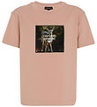 Emporio Armani T-shirt - Mahogany Rose m. Print