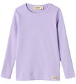 MarMar Bluse - Rib - Plain - Soft Lavender