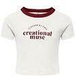 Kids Only T-shirt - Rib - KogVasity - Cloud Dancer/Muse/Cabernet