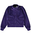 Molo Cardigan - Fløjl - Malika - Space Purple