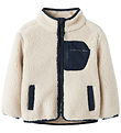 Name It Fleeecejakke - NmnMattia - Moonbeam/CHEST POCKET DARK SA