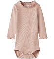 Lil Atelier Body l/æ - Slim - NbfNora - Cameo Rose
