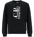 C.P. Company Sweatshirt - Sort m. Hvid