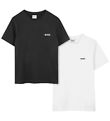 BOSS T-shirt - 2-pak - Sort/Hvid