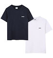 BOSS T-shirt - 2-pak - Navy/Hvid
