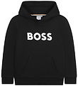 BOSS Hættetrøje - Sort m. Logo