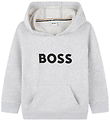 BOSS Hættetrøje - Chine Grey m. Logo