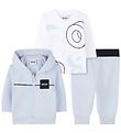 BOSS Gaveæske - Sweatsæt/Bluse - Pale Blue/Hvid m. Print