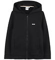 BOSS Cardigan m. Hætte - Sort