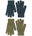 Molo Handsker - 2-pak - Strik - Kiddy - Bark Green
