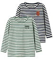 Name It Bluse - NmmNitu - 2-pak - Mood Indigo/W. GREEN BAY