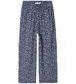 Name It Bukser - NkfNettia - Wide - Blueprint/FLOWER