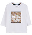 BOSS Bluse - Hvid m. Print