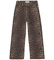 Creamie Jeans - Denim - Wide - Brown Leo