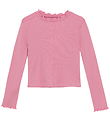 Creamie Bluse - Rib - Wild Rose