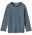 Wheat Bluse - Rib - Stig - Bright Blue Stripe