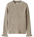 Name It Bluse - Rib - NkfVianna - Slim - Island Fossil