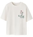 Name It T-shirt - NkfNyttanna - Cloud Dancer