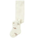 Name It Strømpebukser - Uld - NbfWak - Snow White/Small flowers