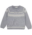En Fant Bluse - Strik - Wool - Light Grey Melange