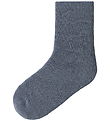 Name It Strømper - Uld/Bomuld - NmmWaksi - Folkstone Gray
