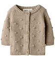 Lil' Atelier Cardigan - Strik - NbfEmlen - Oxford Tan