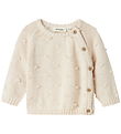 Lil' Atelier Bluse - Strik - NbfGable - Pastel Parchment