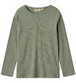 Wheat Bluse - Rib - Stig - Dusty Green