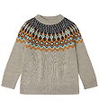 FUB Bluse - Strik - Uld - Oat Melange