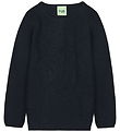 FUB Bluse - Rib - Strik - Uld - Dark Navy