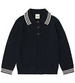 FUB Polobluse - Strik - Uld - ZigZag - Dark Navy