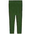 FUB Leggings - Rib - Strik - Uld - Forest