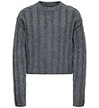Kids Only Bluse - Strik - KogTessa - Dark Grey Melange