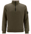 Stone Island Sweatshirt m. Lynlås - Military Green