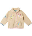 Stella McCartney Kids Fleecejakke - Beige/Embroidery