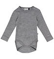 Hummel Body l/æ - HmlMini - Uld - Rib - Grey Melange