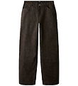 LMTD Bukser - Wide - NlfZebra - Chocolate Brown/BLACK ZEBRA