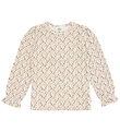 Hust and Claire - Bluse - Rib - Alma - Whisper Melange