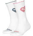 Puma Strømper - Kids Crew - 2-pak - Hvid/Pink/Blå